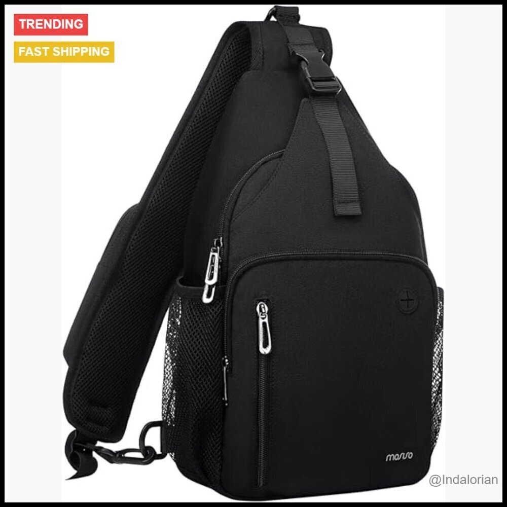 Sling Backpack Daypack Crossbody Bag Adjustable Strap Travel Hiking Outdoor